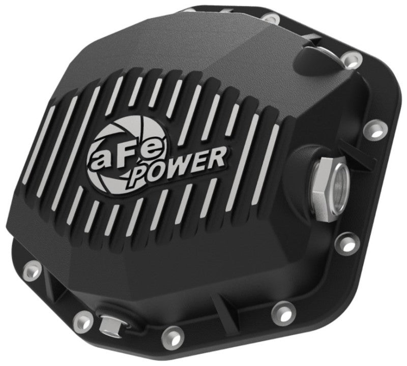 aFe POWER 2021 Ford Bronco avec couvercle de différentiel Dana M220 Black Street Series avec ailerons usinés