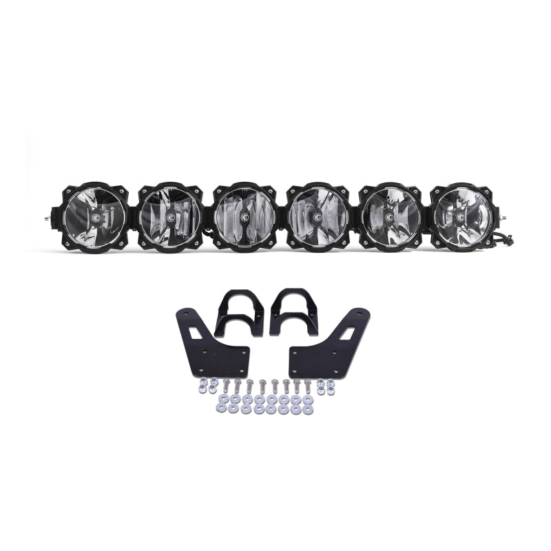 Barre lumineuse suspendue à DEL KC HiLiTES Yamaha YXZ1000R 39 po Pro6 Gravity à 6 lampes et faisceau combiné de 120 W