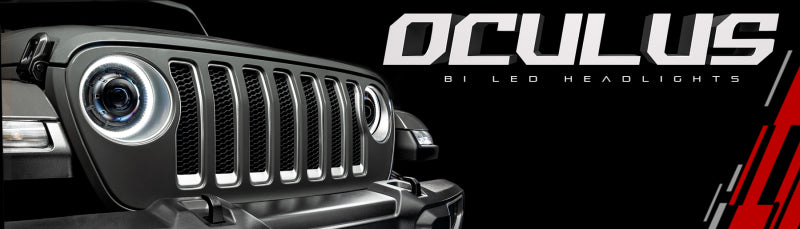 Oracle Oculus BiLED Projector Headlights for Jeep JL/Gladiator JT Satin Silver 5500K