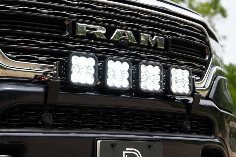 Kit de barre lumineuse CrossLink pour calandre SS5 de Diode Dynamics pour Ram 2019 à aujourd'hui - Combo jaune sport