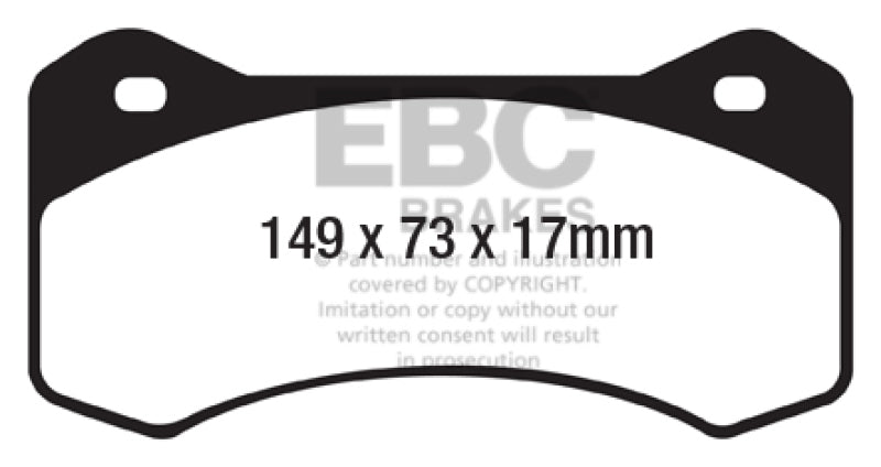 Plaquettes de frein hautes performances Yellowstuff d'EBC Brakes