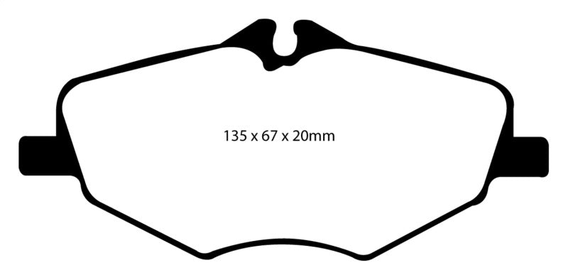 Plaquettes de frein avant Redstuff EBC 06-09 Mercedes-Benz E320 3.0 TD