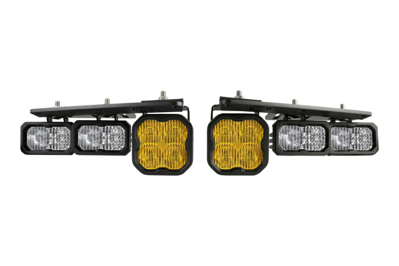 Kit de poche antibrouillard Diode Dynamics 2021 Ford Bronco Stage Series - Jaune Pro