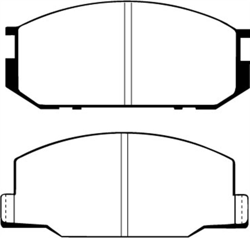 Plaquettes de frein avant EBC 85-90 Lotus Esprit 2.2 Yellowstuff