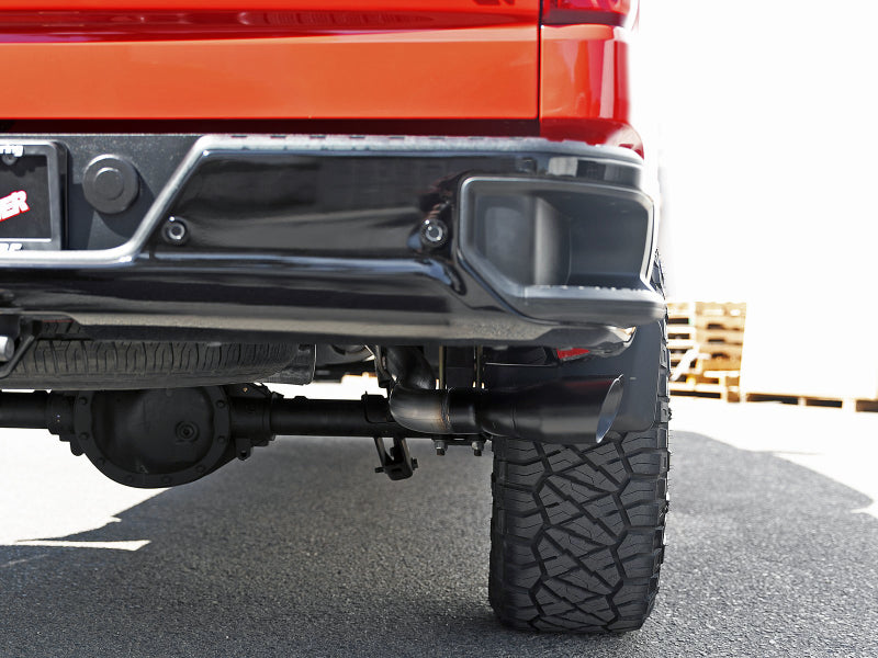 Échappement aFe Vulcan Series 3 pouces 304SS Cat-Back avec embout noir 2019 GM Silverado/Sierra 1500 L4-2,7 L (t)