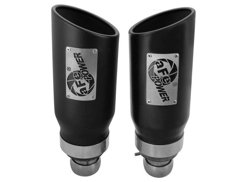 Mise à niveau de l'embout d'échappement noir aFe Power 09-15 Dodge Ram 3.0L/5.7L