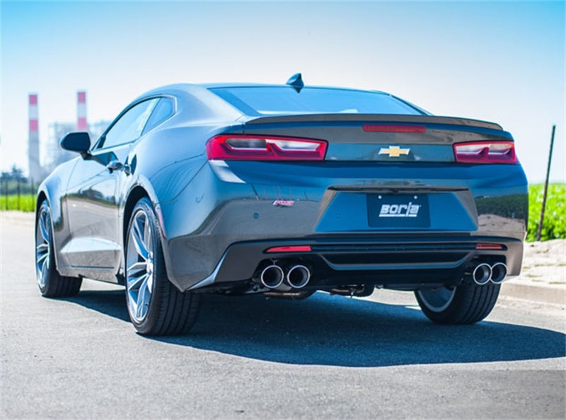 Échappement arrière Borla 2016 Chevy Camaro V6 AT/MT ATAK avec soupapes à double mode
