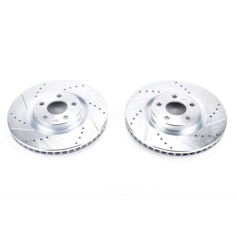 Disques de frein avant Power Stop 15-19 Ford Edge Evolution percés et fendus - Paire