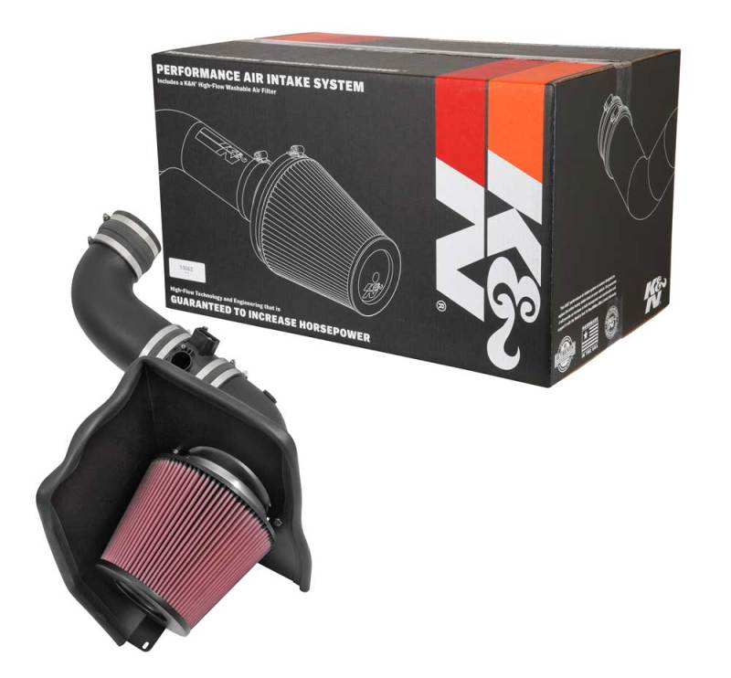 K&N 2015 Chevrolet Silverado / GMC Sierra 2500/3500HD 6.6L V8 Performance Intake Kit