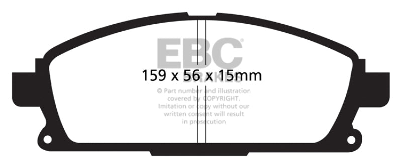 Plaquettes de frein avant EBC 01 Infiniti Q45 4.1 Yellowstuff