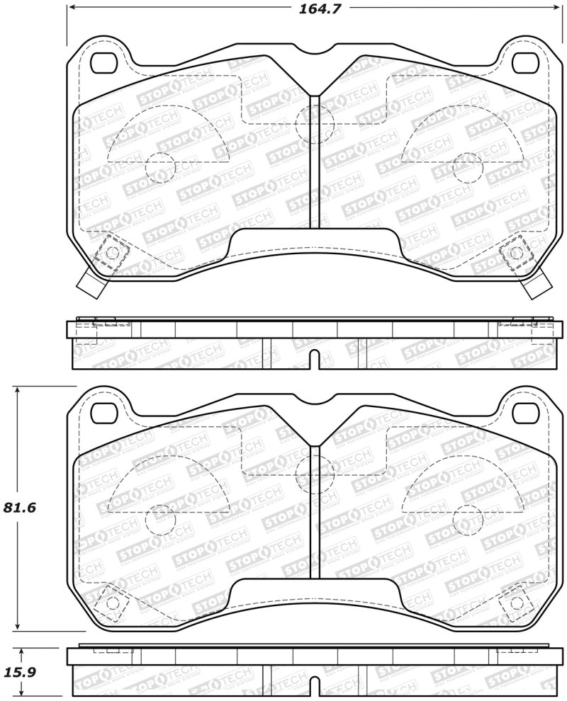 Plaquettes de frein StopTech Street - Avant