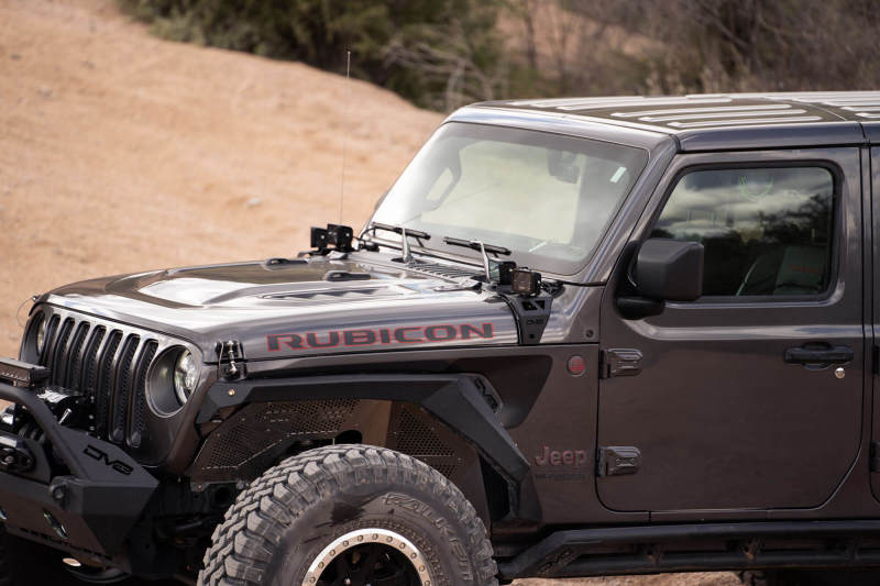 Support de barre lumineuse de capot DV8 Offroad 18-22 Jeep Gladiator JT