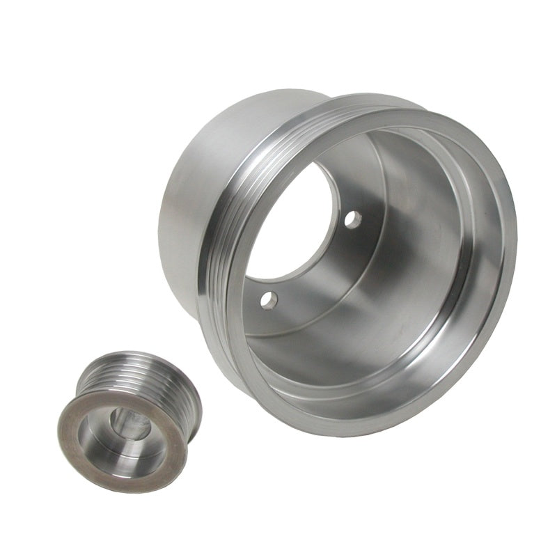 Kit de poulie de transmission BBK 94-98 Mustang 3.8 V6 - Aluminium CNC léger (2 pièces)