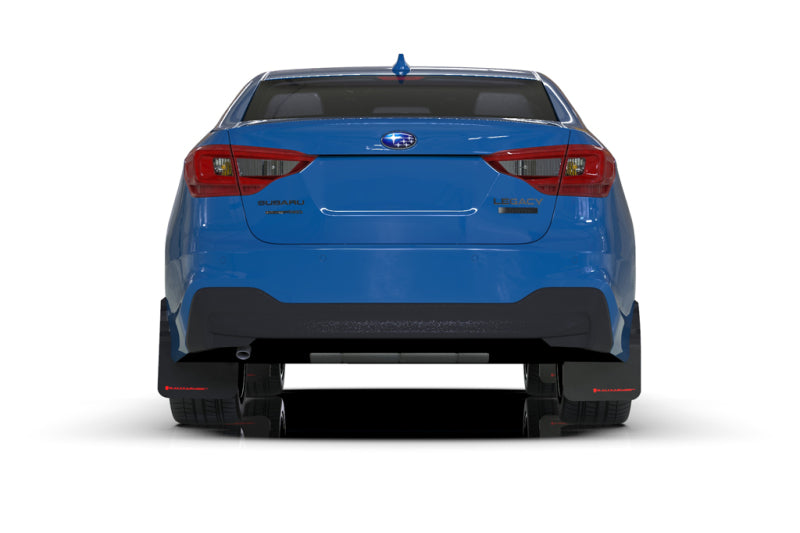 Bavette garde-boue Rally Armor 20-22 Subaru Legacy noire UR avec logo bleu