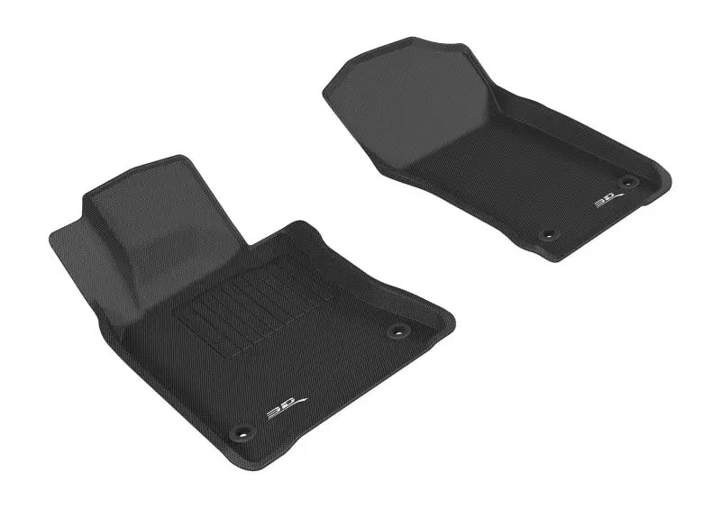3D MAXpider 2017-2019 Infiniti Q60 Kagu 1st Row Floormat - Black 3D MAXpider