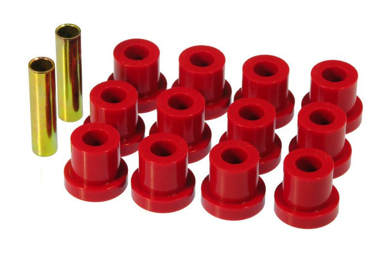 Bagues de ressort arrière complètes Prothane 55 Chevy - Rouge