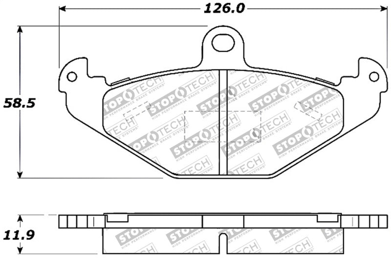 Plaquettes de frein arrière StopTech Performance pour Lotus Exige 05-06
