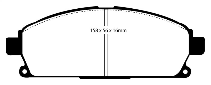 Plaquettes de frein avant EBC 03-06 Acura MDX 3.5 Yellowstuff