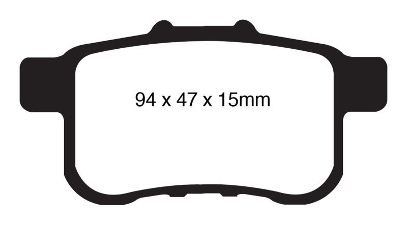 Plaquettes de frein arrière EBC 09-14 Acura TSX 2.4 Redstuff