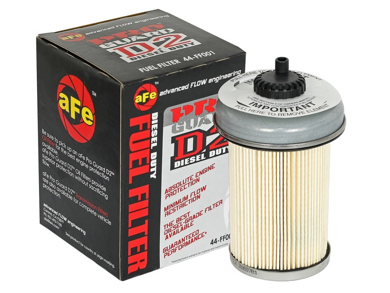 Filtres à fluide aFe ProGuard D2 pour carburant F/F FUEL pour camions diesel GM 92-00 V8 - 6,2 L 6,5 L (td) - Paquet de 4