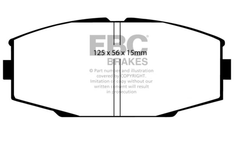 Plaquettes de frein avant EBC 86-92 Toyota Supra 2.8 Greenstuff