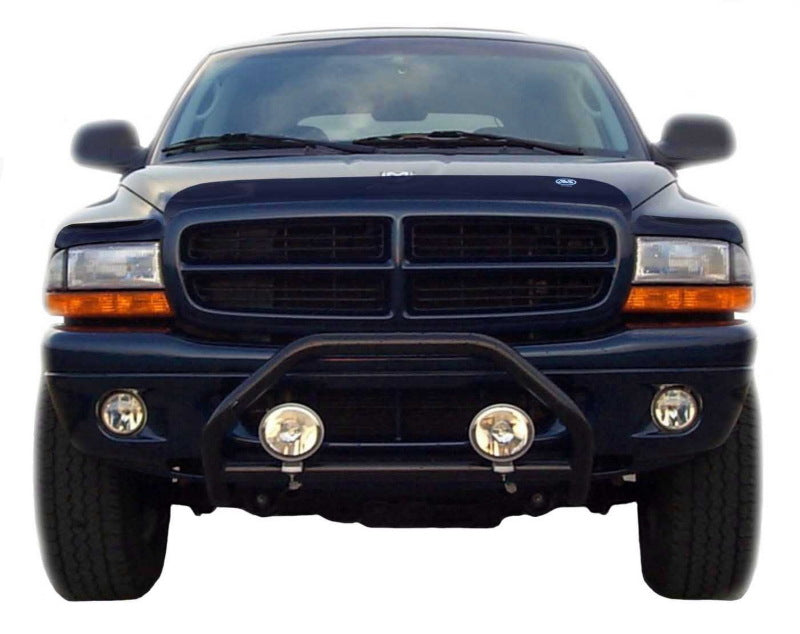 Protection de capot AVS 97-04 Dodge Dakota (derrière la calandre 3 pièces) Bugflector II à profil haut - Fumée