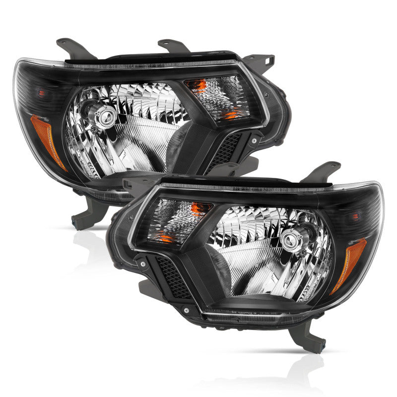 Phares en cristal ANZO 2012-2015 Toyota Tacoma Noir