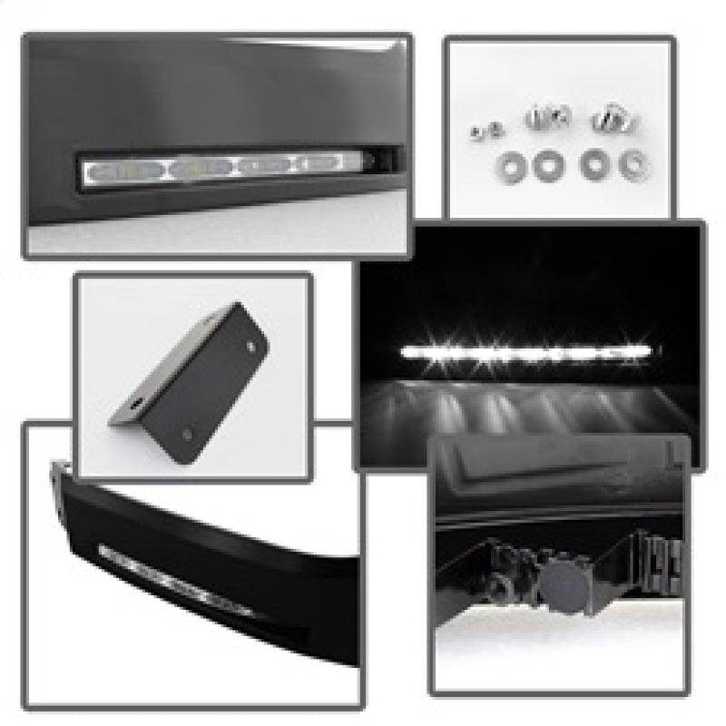 Feux de jour à LED Spyder Toyota Tundra 07-13 (look modèle XSP-X) sans interrupteur noir FL-DRL-TTU07-BK