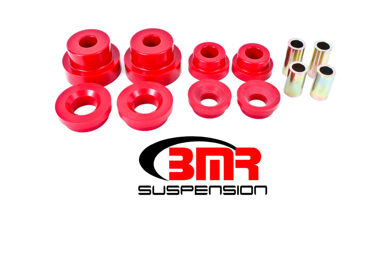 BMR 10-15 5th Gen Camaro Rear Cradle Pro Version Full Bushing Kit (Polyurethane) - Red BMR Suspension