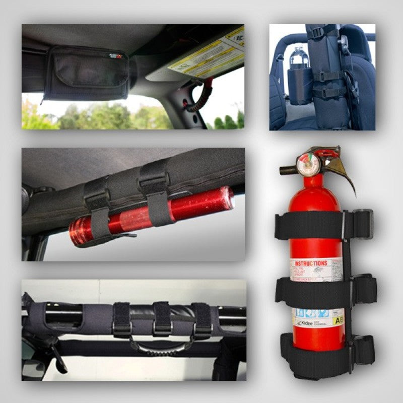 Kit d'accessoires pour barre de toit sport intérieure Rugged Ridge 76-06 CJ / Jeep Wrangler