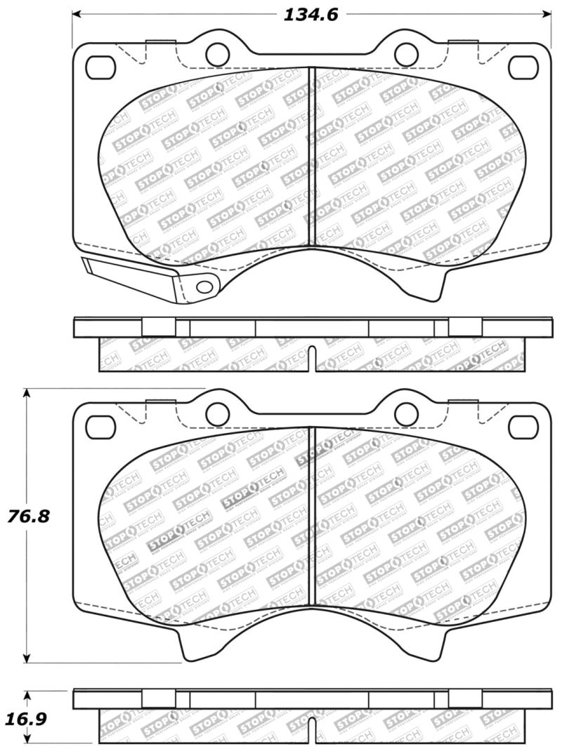Plaquettes de frein avant StopTech Performance 03-09 Lexus GX 470