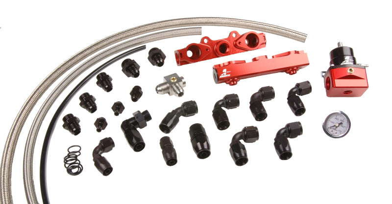 Kit de rampe d'injection pour Subaru STI avec injecteur à alimentation latérale Aeromotive 04-06 2,5 L