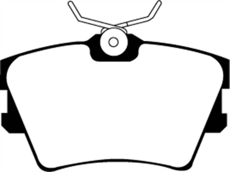 Plaquettes de frein arrière ventilées EBC 96-98 Volkswagen Eurovan 2.5 Greenstuff
