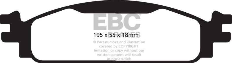 Plaquettes de frein avant EBC 08-10 Ford Flex 3.5 Ultimax2