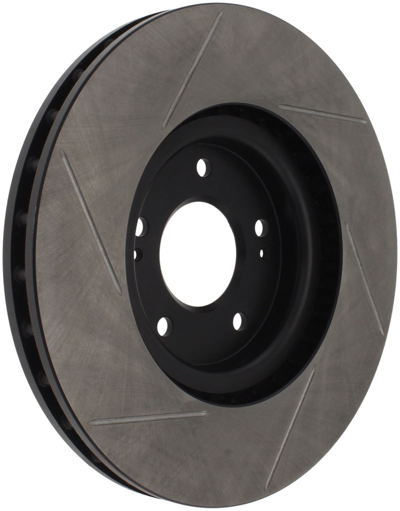 Rotor avant gauche fendu StopTech Power Slot 03-06 Evo 8 & 9