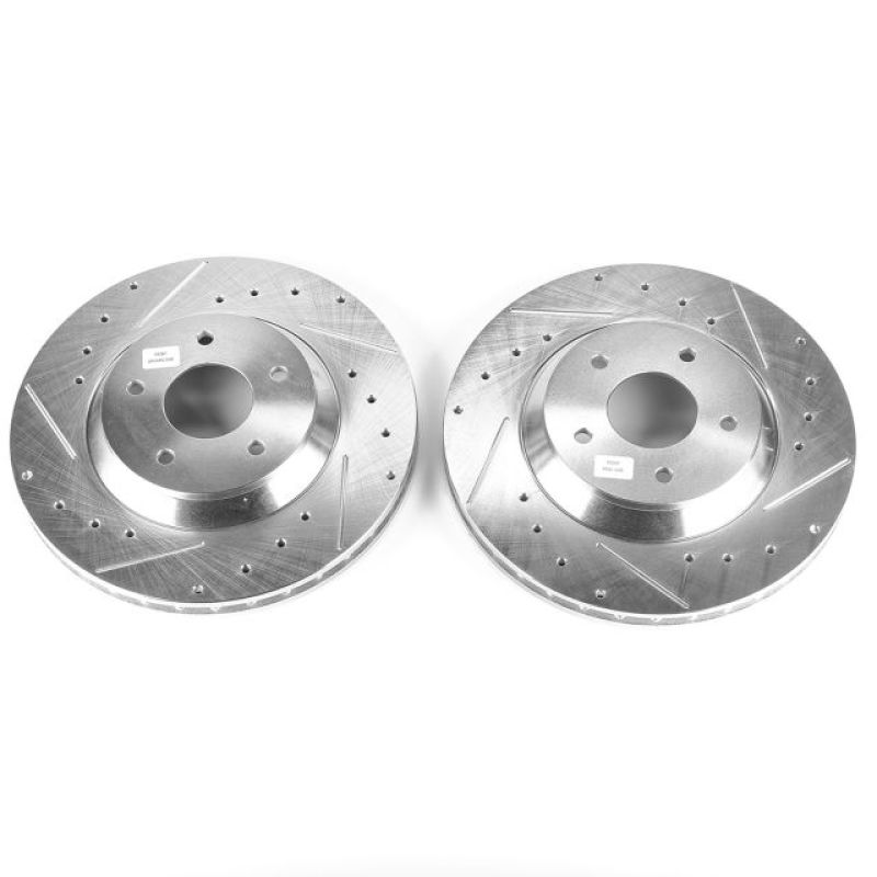 Disques de frein avant percés et fendus Power Stop 88-96 Chevrolet Corvette Evolution - Paire