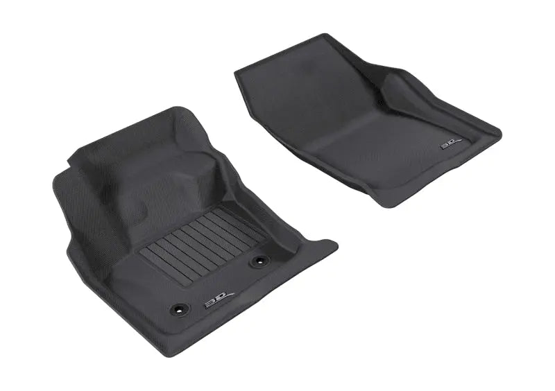 3D MAXpider 2013-2016 Ford/Lincoln Fusion/MKZ Kagu 1st Row Floormat - Black 3D MAXpider