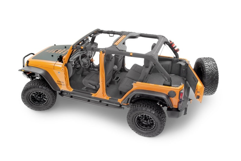 Kit de plancher BedTred 4 pièces pour Jeep JK Unlimited 4 portes avant 07-16 (avec boucliers thermiques)