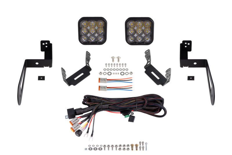 Kit de barre lumineuse de pare-chocs Diode Dynamics Jeep JK SS5 CrossLink pour conduite sportive