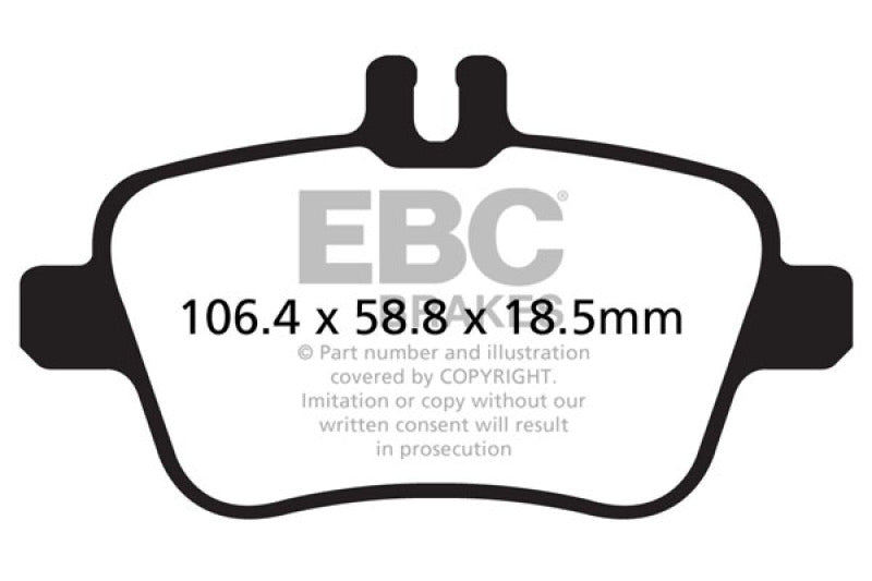Plaquettes de frein arrière EBC 13+ Mercedes-Benz CLA250 2.0 Turbo Yellowstuff