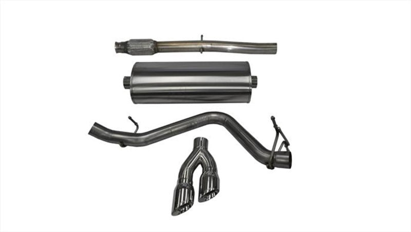 Corsa 14-17 Chevy Silverado 1500 5.3L V8 CC / SB 3 pouces Sortie latérale unique Échappement Cat-Back Touring