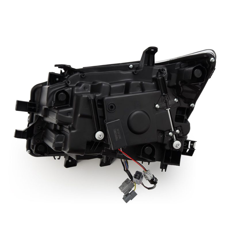 Phares de projecteur à LED AlphaRex 14-19 Lexus GX 460 NOVA Style planche noir avec lumière active/signal Seq