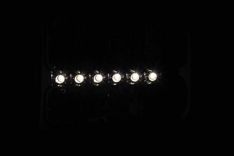 ANZO 2007-2014 Chevy Tahoe Crystal Headlight Chrome Amber(OE)