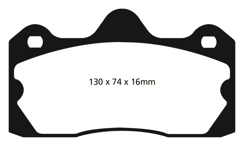 Plaquettes de frein arrière EBC 10+ Lotus Evora 3.5 Yellowstuff
