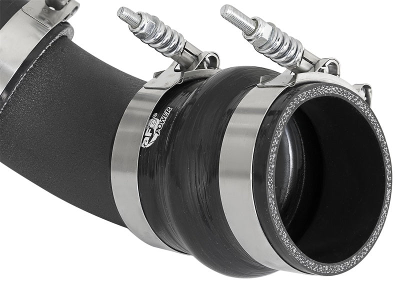 Tube de refroidisseur intermédiaire aFe Bladerunner côté chaud 3 pouces 17-18 camions diesel GM V8-6,6 L (td) L5P - Noir