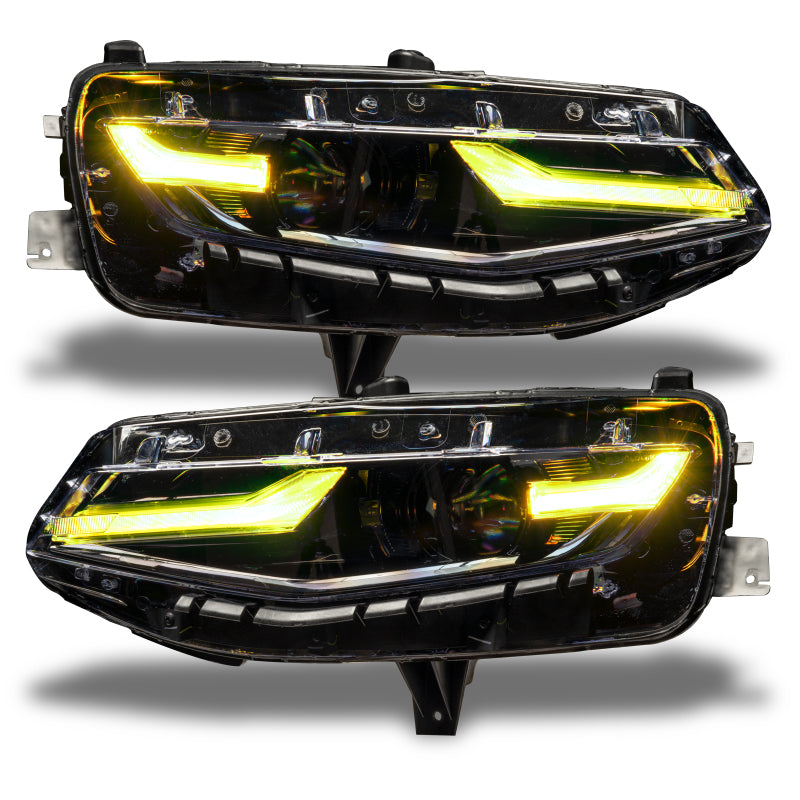 Oracle 19-21 Chevy Camaro LS/LT RGB+A Headlight DRL Kit - ColorSHIFT w/ RF Controller