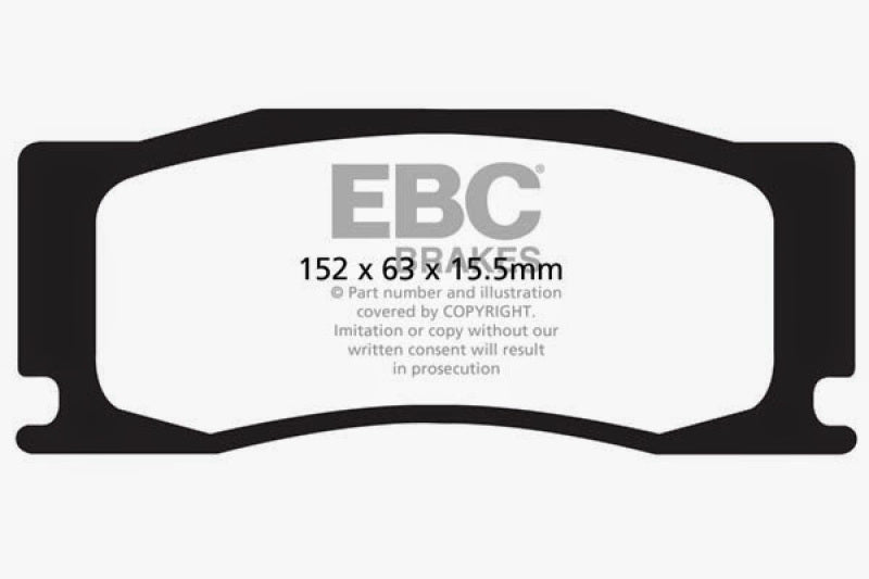 Plaquettes de frein avant EBC 08-09 Jaguar XKR 4.2L Supercharged Bluestuff