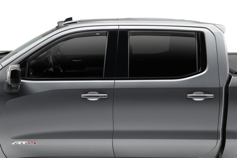 Déflecteurs de fenêtre à profil bas AVS 15-18 Chevy Colorado Crew Cab Ventvisor 4 pièces - Noir mat