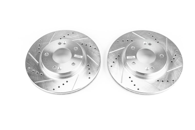 Disques de frein avant Power Stop 17-19 Hyundai Ioniq Evolution percés et fendus - Paire