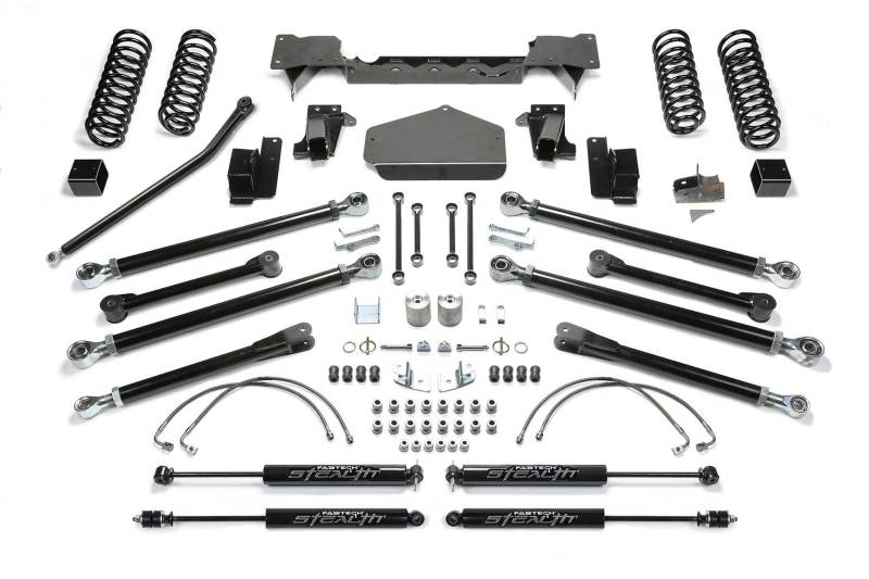 Jeep JK 2 portes 3 pouces à chenilles Fabtech 07-18 avec Stealth